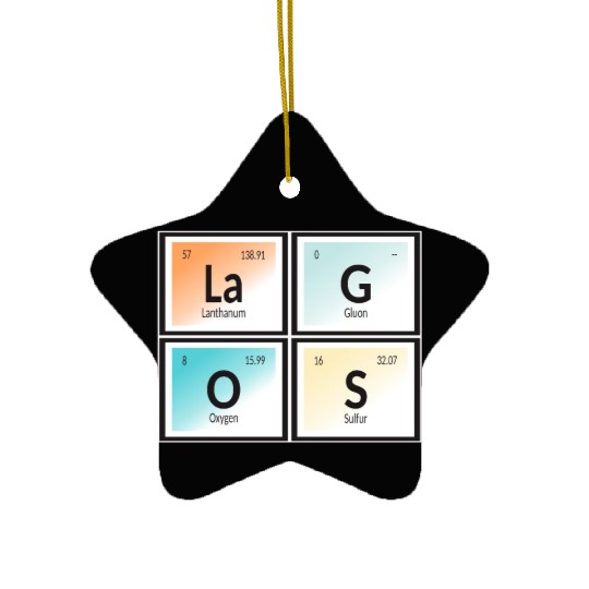 Lagos | Periodic Table of Elements Ceramic Ornaments