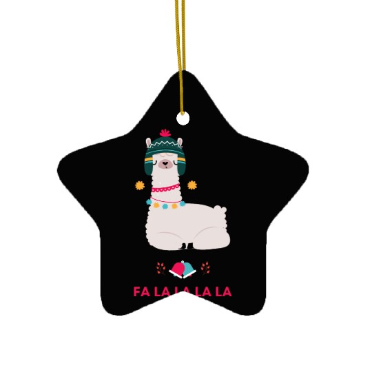 Fa La La La LLama ! Ceramic Ornaments