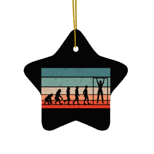 Calisthenics Evolution Fitness Workout Exercise Ceramic Ornaments