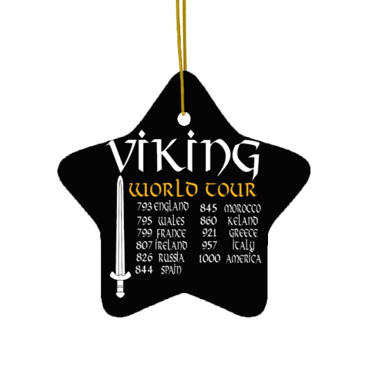 Viking World Tour Ceramic Ornaments