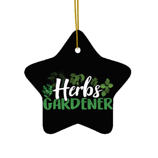 Herbs Gardener Gardening Herb Herbalist Herbalism Ceramic Ornaments
