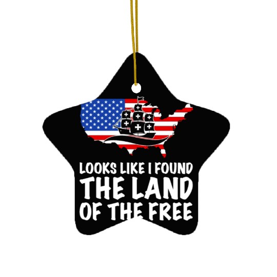 Columbus Day 1492 Ceramic Ornaments