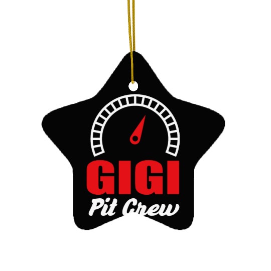 Gigi Racing Car Bday Party Family Matching Pit Cre Ceramic Ornaments