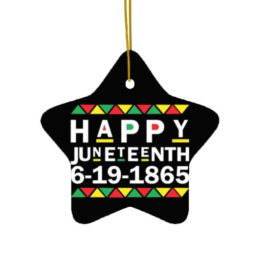 Juneteenth Black History Ceramic Ornaments