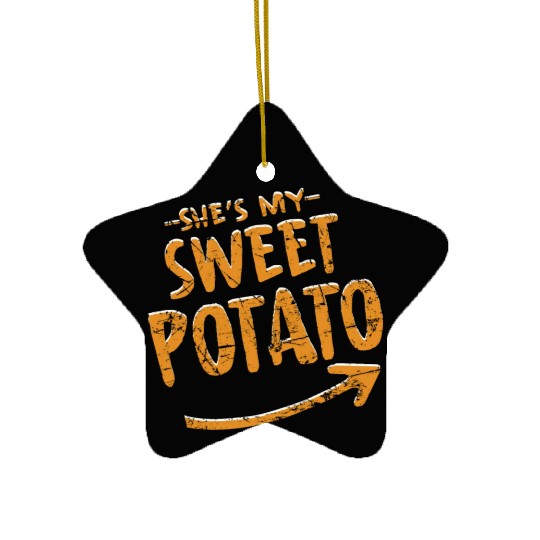 She Is My Sweet Potato Ceramic Ornaments