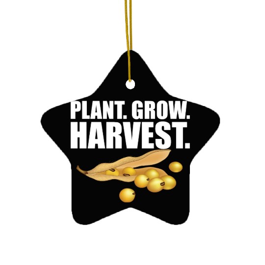 Soybean Farmer - Plant Grow Harvest Ceramic Ornaments