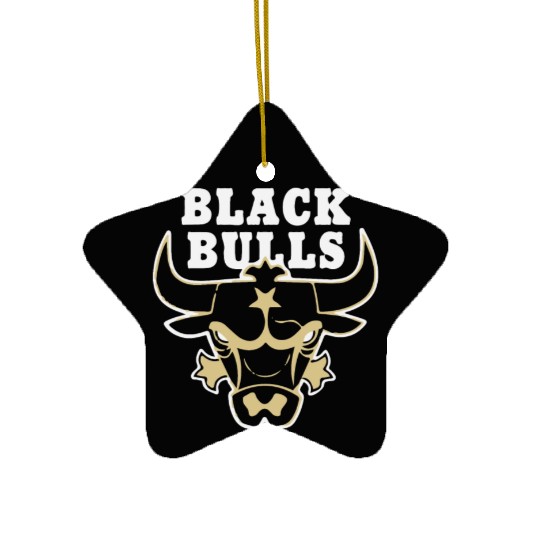 Chicago Black Bulls Ceramic Ornaments