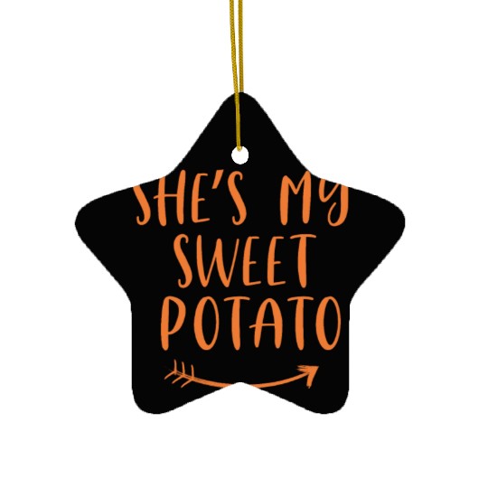 She's My Sweet Potato | I Yam Ceramic Ornaments