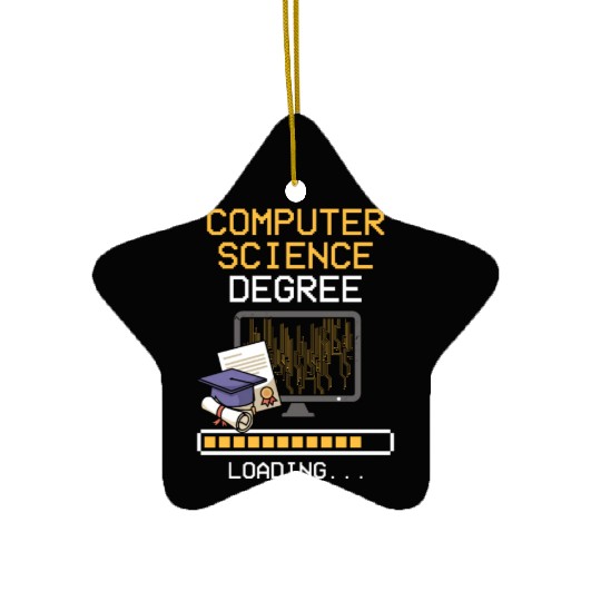 Computer Science Degree Loading Major Bachelor Mas Ceramic Ornaments