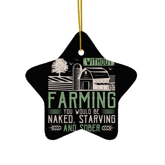 Local Farmers Support Agriculture Ceramic Ornaments