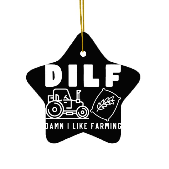 Agriculture Humor Men Farming Joke Ceramic Ornaments