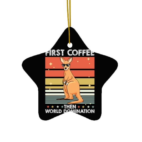 Kangaroo Coffee Ceramic Ornaments