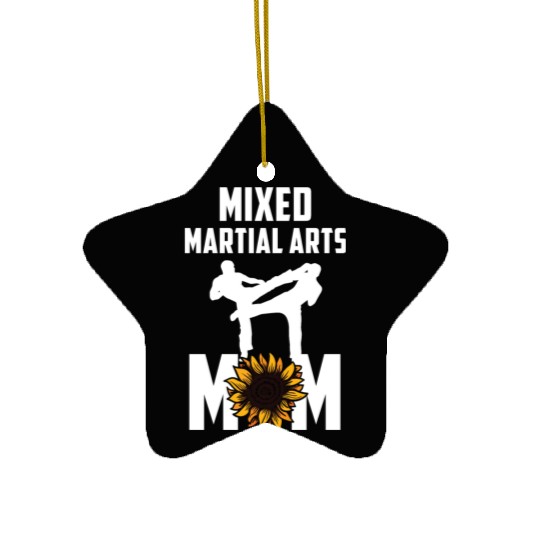 Womens Mixed Martial Art MMA Mom Karate Jiu-Jitsu Ceramic Ornaments