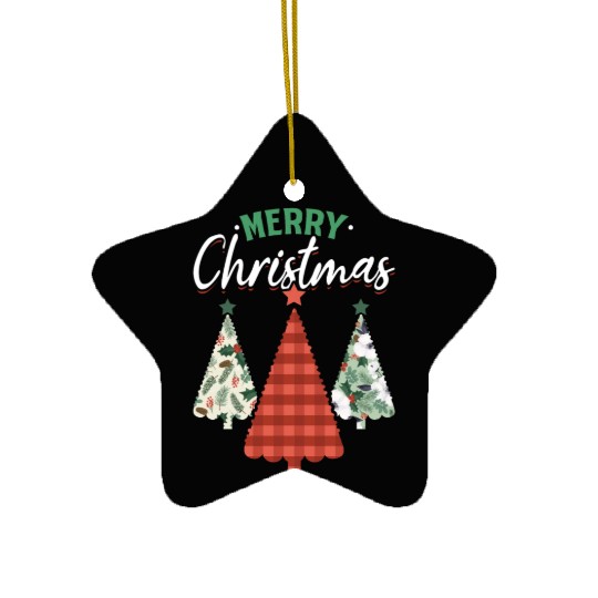 Christmas Trees Xmas Lover Ceramic Ornaments
