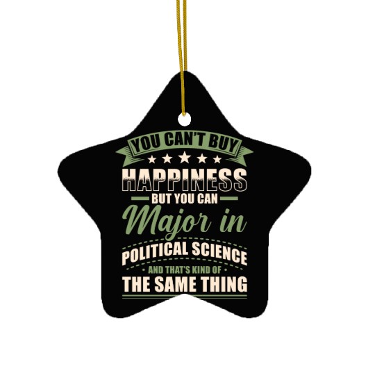 Political Science Major Ceramic Ornaments