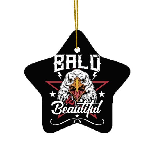 Bald and Beautiful Ceramic Ornaments