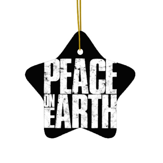 Peace on Earth - peace Ceramic Ornaments