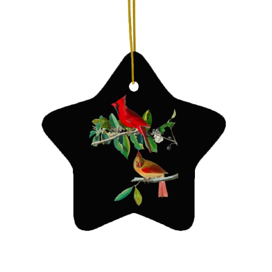 Cardinal Grosbeak from Birds of America Ceramic Ornaments