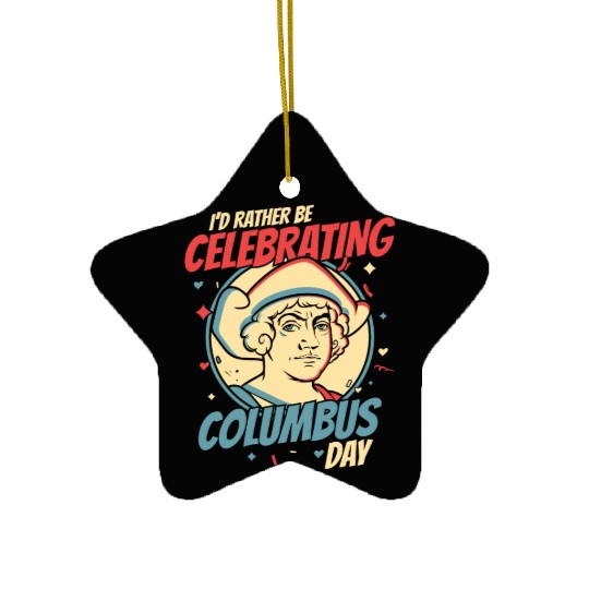Columbus Day 1492 Ceramic Ornaments