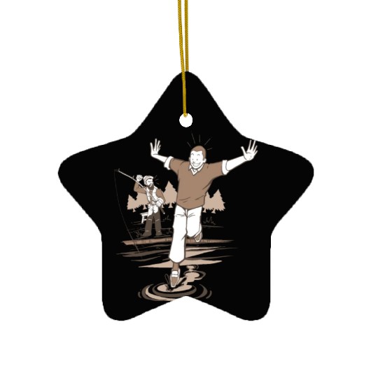 Angry fisherman and boy Angry fisherman and boy in Ceramic Ornaments