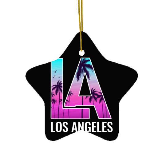 Los Angeles LA California Gift Ceramic Ornaments