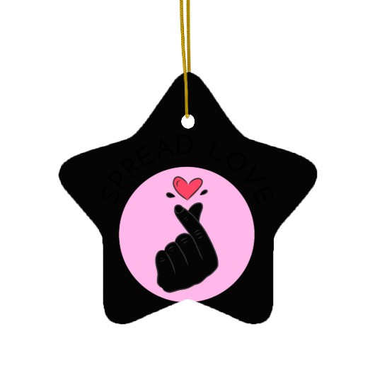 Korean heart symbol - Spread Love Intention Series Ceramic Ornaments