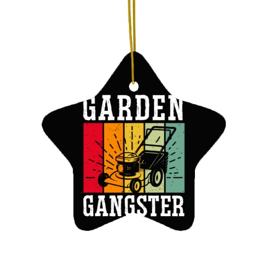 GARDEN GANGSTER I Plants Gardener Gardening Ceramic Ornaments