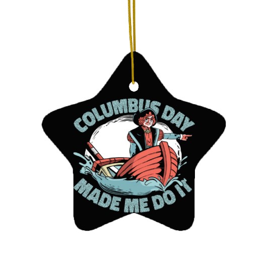Columbus Day 1492 Ceramic Ornaments