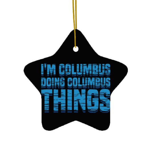 Columbus Day 1492 Ceramic Ornaments