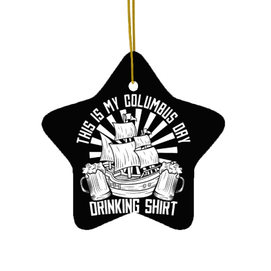 Columbus Day 1492 Ceramic Ornaments