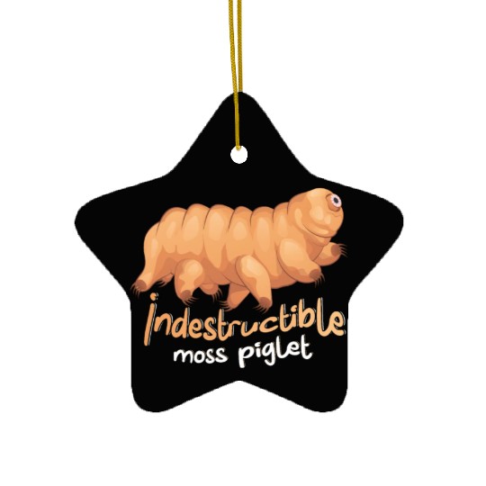 Indestructible Moss Piglet Science Tardigrade Ceramic Ornaments