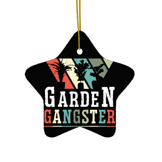 GARDEN GANGSTER I Plants Gardener Gardening Ceramic Ornaments