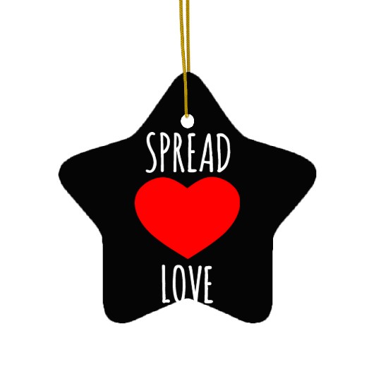 Spread Love : Lover Quote Ceramic Ornaments