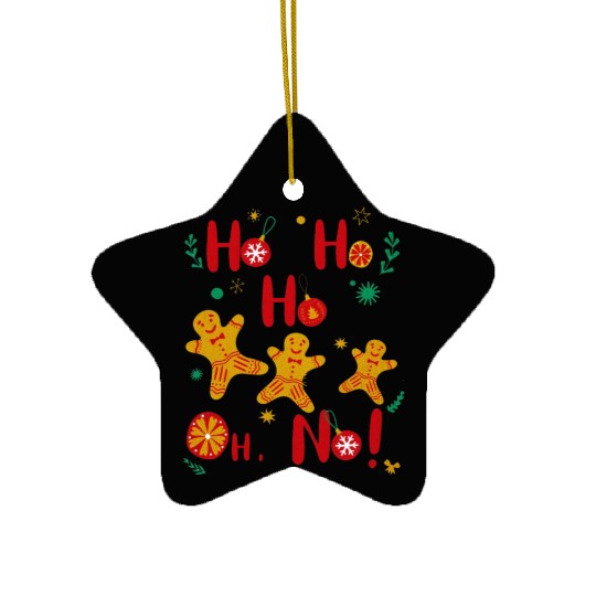 Ho Ho Ho Oh No! Ceramic Ornaments