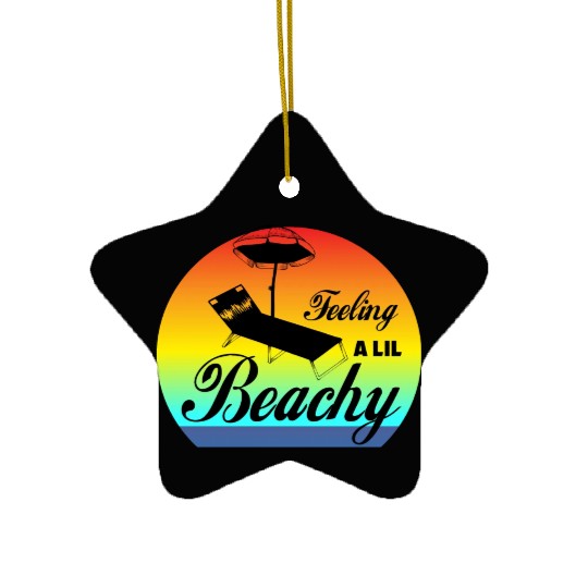 Feeling A LiL Salty with Summer Clothes Ceramic Ornaments