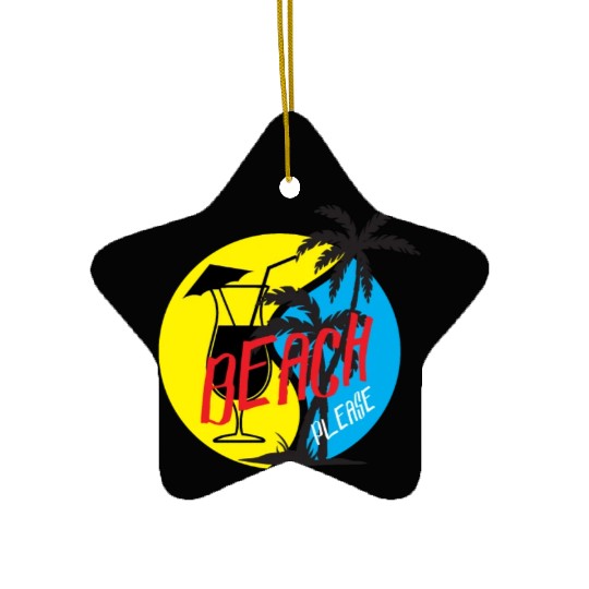 Feeling A LiL Salty with Summer Clothes Ceramic Ornaments