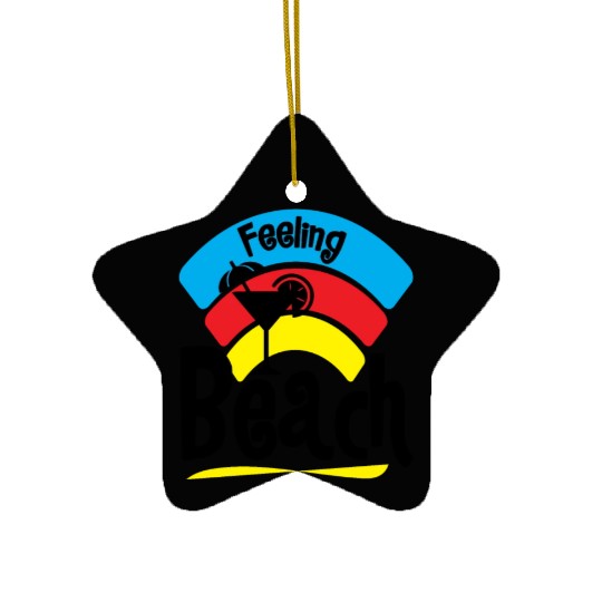 Feeling A LiL Salty with Summer Clothes Ceramic Ornaments