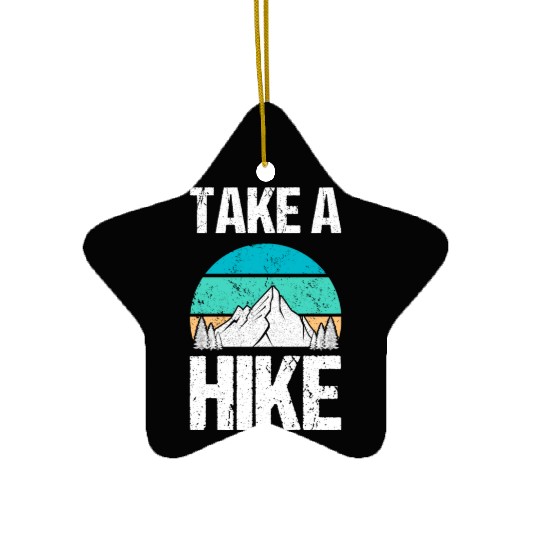 Take a Hike Ceramic Ornaments