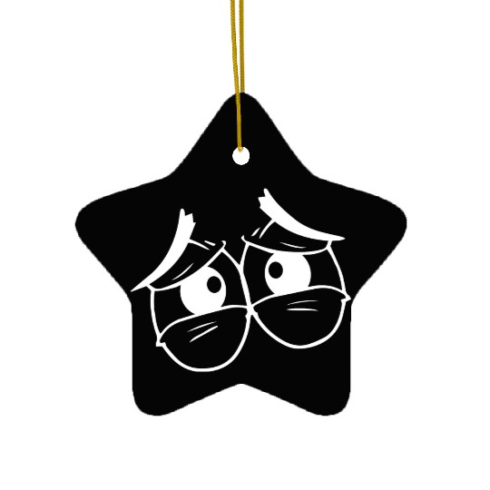 Sad crying eyes Ceramic Ornaments Ceramic Ornaments for Men, Women & Kid