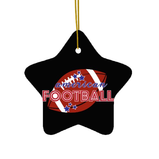 American football Game Season Ceramic Ornaments, Game Day Ceramic Ornaments