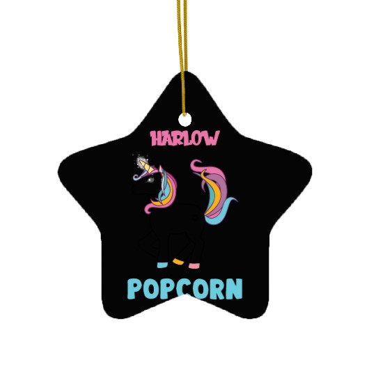 Harlow And Popcorn Merch Popcorn The Pony Ceramic Ornaments