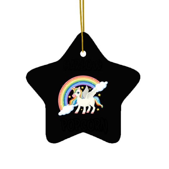 Harlow And Popcorn Merch Popcorn The Pony Ceramic Ornaments