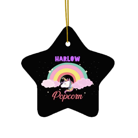 Harlow and Popcorn Merch Popcorn the Pony Ceramic Ornaments