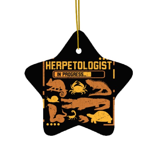 Future Herpetologist Zoology Reptile Lover Ceramic Ornaments