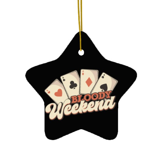 Poker Casino Poker Player Gambling Roulette Ceramic Ornaments