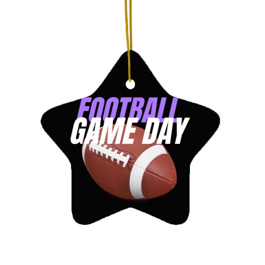 Football Game Day , Sunday Funday Football Season Ceramic Ornaments