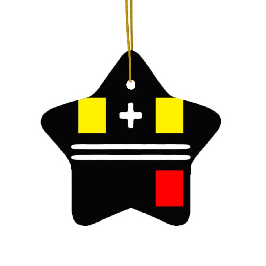 Soccer Yellow Red Card Gift for Soccer Referee Ceramic Ornaments
