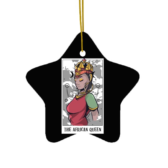 Awesome The African Queen Tarot Card A Tarot Ceramic Ornaments