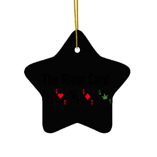 the river card Ceramic Ornaments