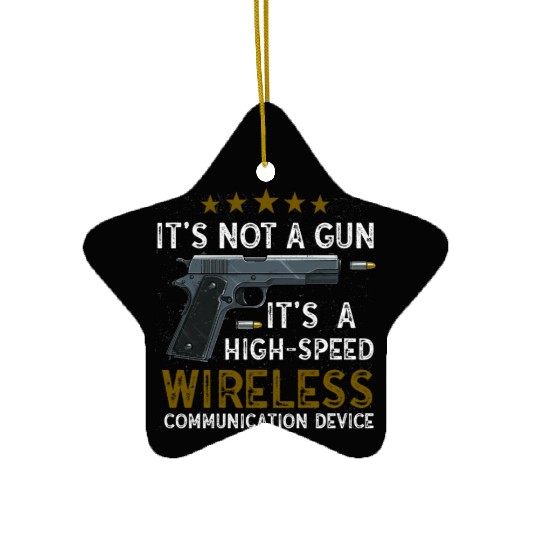 Its Not A Gun Meme Funny Its Not A Gun Ceramic Ornaments
